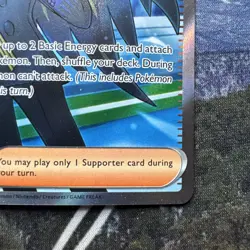 2023 Pokemon TCG Scarlet & Violet Obsidian Flames 218 Geeta Ultra Rare Holo NM - Image 4
