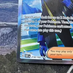 2023 Pokemon TCG Scarlet & Violet Obsidian Flames 218 Geeta Ultra Rare Holo NM - Image 5