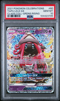 PSA 10 GEM MINT - Tapu Lele GX 60/145 Pokemon Celebrations Classic Collection - Image 1