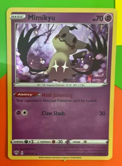MIMIKYU 081/189 PROMO POKEMON (COSMO HOLO RARE, NM) - Image 1