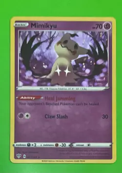 MIMIKYU 081/189 PROMO POKEMON (COSMO HOLO RARE, NM) - Image 4