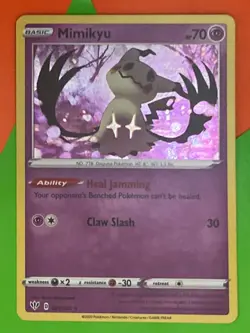 MIMIKYU 081/189 PROMO POKEMON (COSMO HOLO RARE, NM) - Image 5