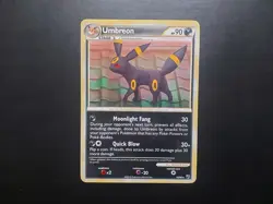 Pokemon - Umbreon 10/90 Rare Heart Gold Soul Silver Undaunted - Image 1