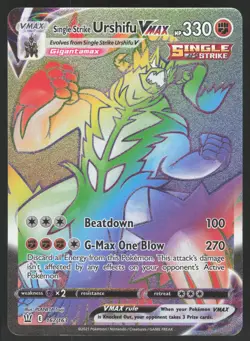 Single Strike Urshifu VMAX 167/163 Secret Rare Pokemon TCG Battle Styles NM - Image 1