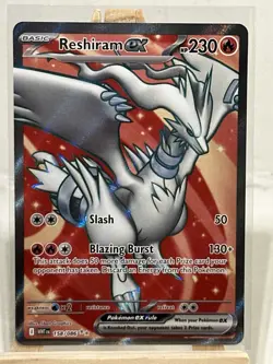 2025 Pokemon SV White Flare WHT EN Reshiram ex Ultra Rare #158/086 - Image 1