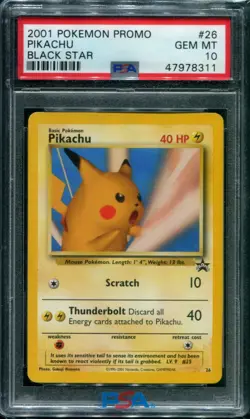 Pokemon TCG WOTC Black Star Promo #26 - Pikachu SNAP PSA 10 - Image 1