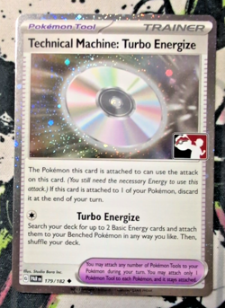 Technical Machine: Turbo Energize 179/182 Holo Pokemon Play! Prize Pack Series 6 - Image 1