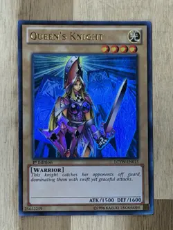 Yugioh Yu-Gi-Oh TCG Queen’s Knight LCYW-EN015 1st Edition Ultra Rare Foil EXE - Image 1