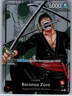 Roronoa Zoro Alt Art OP01-001 25th Anniversary - One Piece Card Game - NM - Image 1