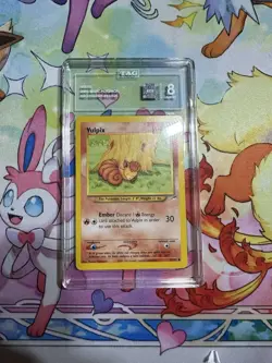 Pokemon TCG Vulpix Neo Destiny Card 91/105 Unlimited TAG 8 - Image 1