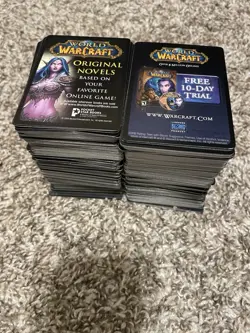 World of Warcraft - Discontinued UDE Points & Promotional Cards Lot - Image 1