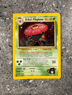 Pokemon TCG Cards Erika's Vileplume 5/132 Gym Heroes Holo Rare LP - Image 1
