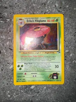 Pokemon TCG Cards Erika's Vileplume 5/132 Gym Heroes Holo Rare LP - Image 3