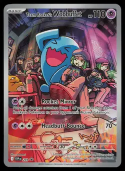 Team Rocket's Wobbuffet 203 SV: Scarlet & Violet Promo Cards English NM - Image 1