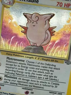 Pokemon TCG Clefable 1st Edition Holo Rare Card Jungle Set 1/64 LP-NM - Image 2