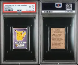 Pikachu Pokemon Card Lunchables Hand Cut 1999 Nintendo WOTC PSA 6 POP 1 - Image 3