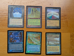 MTG Lot Mercadian Masques FOIL uncommon/common land bundle (6 cards), see desc. - Image 1