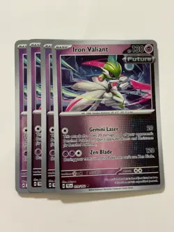 Pokemon Card Temporal Forces 4x Playset Reverse Holo Iron Valiant 079/162 NM - Image 1