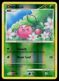 Pokemon Card - Cherubi Supreme Victors 96/147 Reverse Holo - Image 1