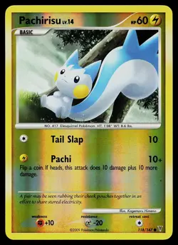 Pokemon Card - Pachirisu Supreme Victors 118/147 Common Reverse Holo - Image 1