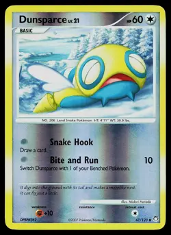 Pokemon Card - Dunsparce Mysterious Treasures 47/123 Reverse Holo - Image 1