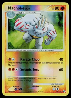 Pokemon Card - Machoke Diamond and Pearl 53/130 Uncommon Reverse Holo - Image 1