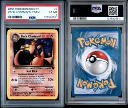 Dark Charizard 4/82 Pokemon Card Holo Team Rocket 2000 WOTC Nintendo PSA 6 - Image 3