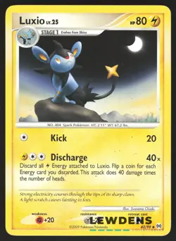Luxio - 43/99 - Uncommon - Arceus - Pokemon Card - MP1 - Image 1