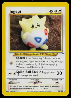 Pokemon Card - Togepi Neo Destiny 56/105 Uncommon - Image 1