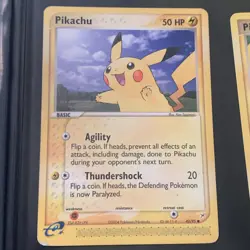 Pikachu Vintage Pokemon TCG Lot Of 3 Cards Team Magma, Fire Red, Mysterious MP - Image 2