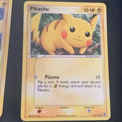 Pikachu Vintage Pokemon TCG Lot Of 3 Cards Team Magma, Fire Red, Mysterious MP - Image 3