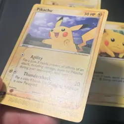 Pikachu Vintage Pokemon TCG Lot Of 3 Cards Team Magma, Fire Red, Mysterious MP - Image 5