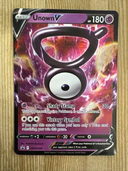 Unown V - SWSH300 - Pokemon Sword & Shield Promo Ultra Rare Holo Card NM - Image 1