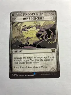 Imp's Mischief - Outlaws of Thunder Junction MTG Plus Bonus Card!!! - Image 1