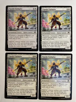 4x Mtg Kamigawa Neon Dynasty Eiganjo Exemplar NM/M Magic The Gathering - Image 1