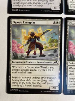4x Mtg Kamigawa Neon Dynasty Eiganjo Exemplar NM/M Magic The Gathering - Image 2