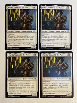 4x Mtg Kamigawa Neon Dynasty Norika Yamazaki, The Poet NM/M Magic The Gathering - Image 1