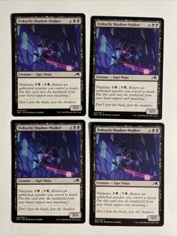 4x Mtg Kamigawa Neon Dynasty Dokuchi Shadow-Walker NM/M Magic The Gathering - Image 1