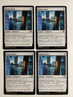 4x Mtg Kamigawa Neon Dynasty Ninja‘s Kunai NM/M Magic The Gathering - Image 1