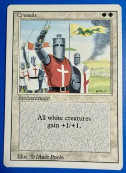 1 BANNED MTG Magic The Gathering Crusades | Revised Edition 3ED | 1994 | NM - Image 1