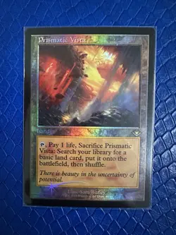 MTG Prismatic Vista Retro Traditional Foil✨ MH - (Not The Etched Foil) Magic NM - Image 1