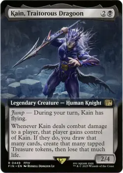 Kain, Traitorous Dragoon (Extended Art) - 0449 - Final Fantasy MTG - Image 1