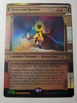 Djeru and Hazoret -Showcase Foil- March of the Machines Rare MOM 304 mtg NM/M - Image 1