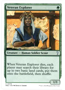 Veteran Explorer (White Border) - Mystery Booster 2 (MB2) MTG - NM/M - Image 1