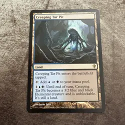 Creeping Tar Pit - Worldwake - MTG Magic the Gathering - MP - Image 1