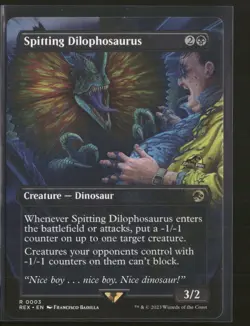 Jurassic World Collection (REX) Spitting Dilophosaurus (Borderless) #3 - Image 1