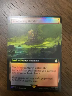 Smoldering Marsh Extended Art Foil - PIP 0510 - NM - MTG Magic - Image 2