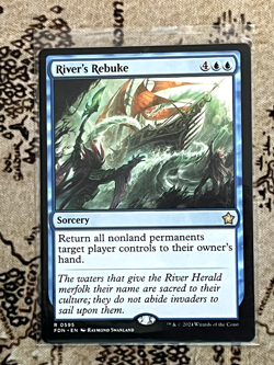 River's Rebuke - Foundations - 595 - #Lightly Played Magic the Gathering - Image 1