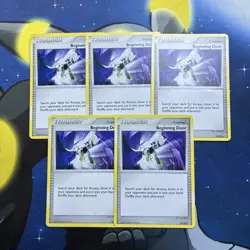 Pokemon Begging Door 82/99 TCG Vintage Old school Lot Of 5 Total Pokemon Cards - Image 1