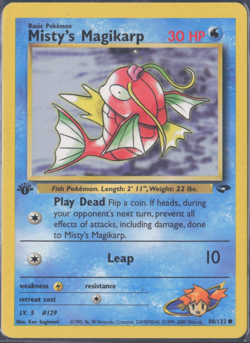 Pokemon TCG | Gym Challenge Set | Misty's Magikarp 88/132 | 1st Edition - Image 1